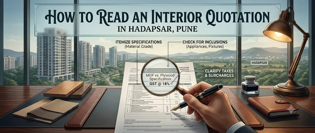 How to Read an Interior Quotation in Hadapsar, Pune