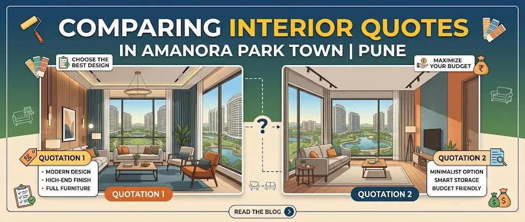 How to Compare Interior Quotations in Amanora Park Town, Pune