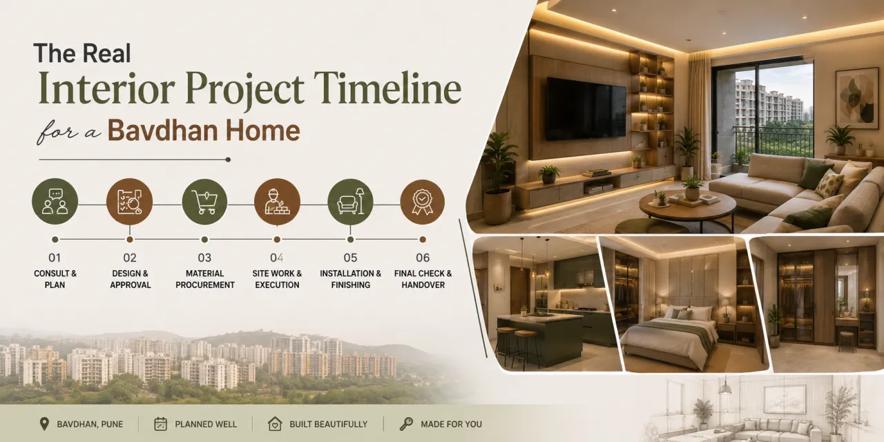 The Real Interior Project Timeline for a Bavdhan Home