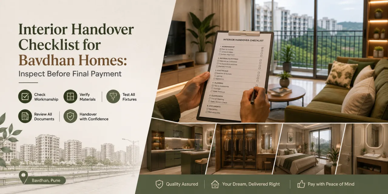 Interior Handover Checklist for Bavdhan Homes: Inspect Before Final Payment