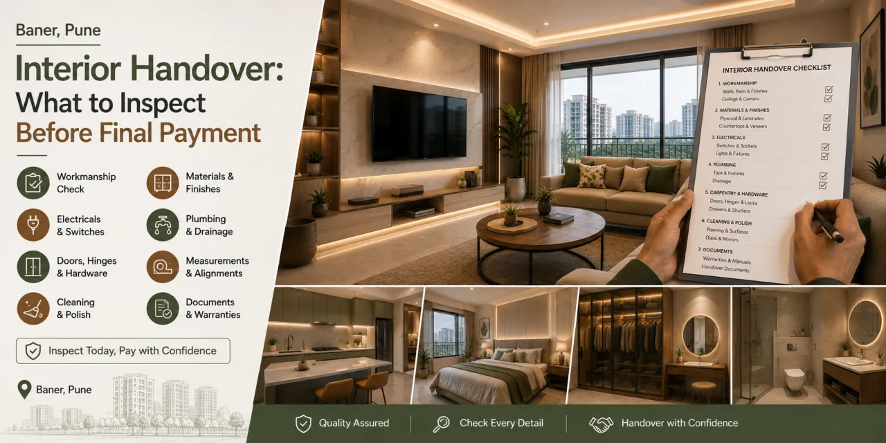 Baner Pune Interior Handover: What to Inspect Before Final Payment