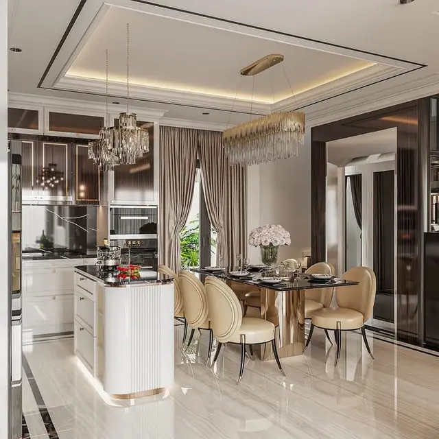 Dining Room, Modern style from Modern Turnkey Residential Interior Project in Pune in Pune by Matrix FMS (Interiors) India Pvt Ltd
