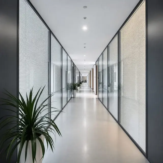 Workstations / Open Office, Modern style from Modern Office Interior at Kharadi WTC in Kharadi WTC by Matrix FMS (Interiors) India Pvt Ltd