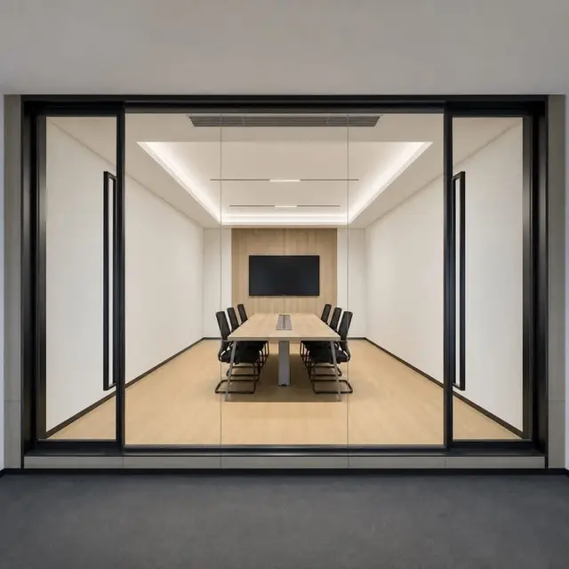 Conference / Meeting Room, Modern style from Modern Office Interior at Kharadi WTC in Kharadi WTC by Matrix FMS (Interiors) India Pvt Ltd