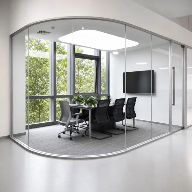 Conference / Meeting Room, Modern style from Modern Office Interior at Kharadi WTC in Kharadi WTC by Matrix FMS (Interiors) India Pvt Ltd