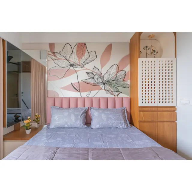 Guest Bedroom, Luxury style from 2 BHK Residential Interiors in Naroda, Ahmedabad in Naroda by sn interior studio