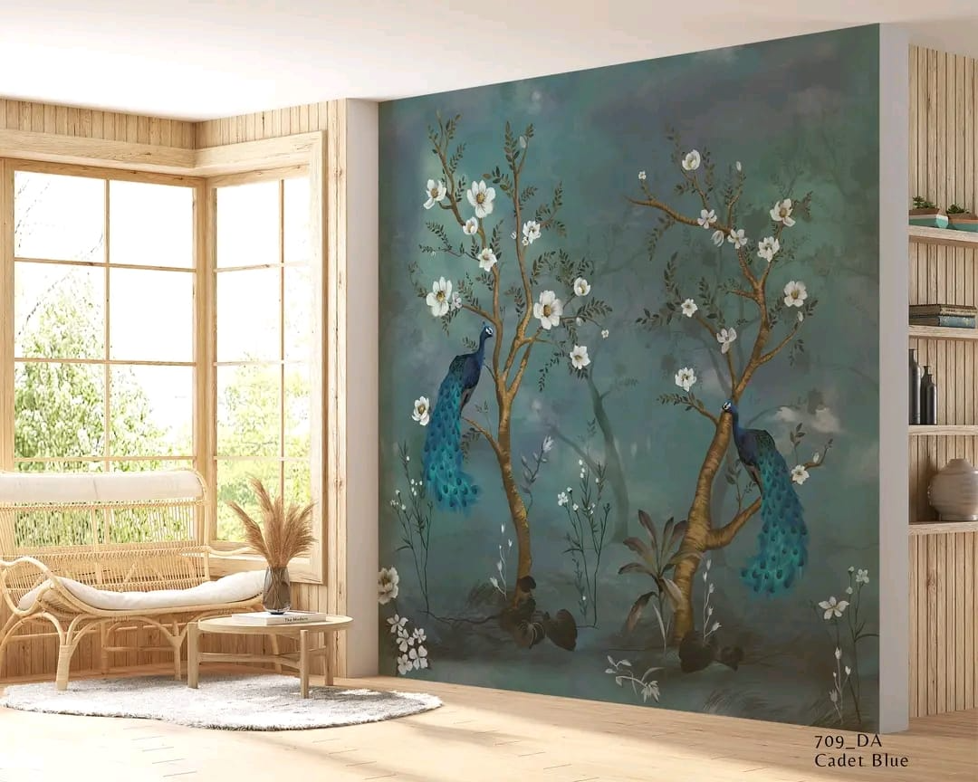 living-room feature walls by Wallpaper Professionals 3D Custom Wallpaper