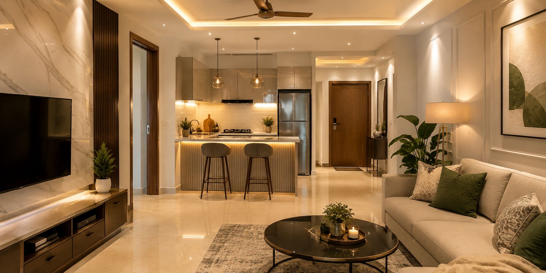 2 BHK Interior Design Cost in India 2026: Room-wise Budget, Materials & Smart Planning Guide