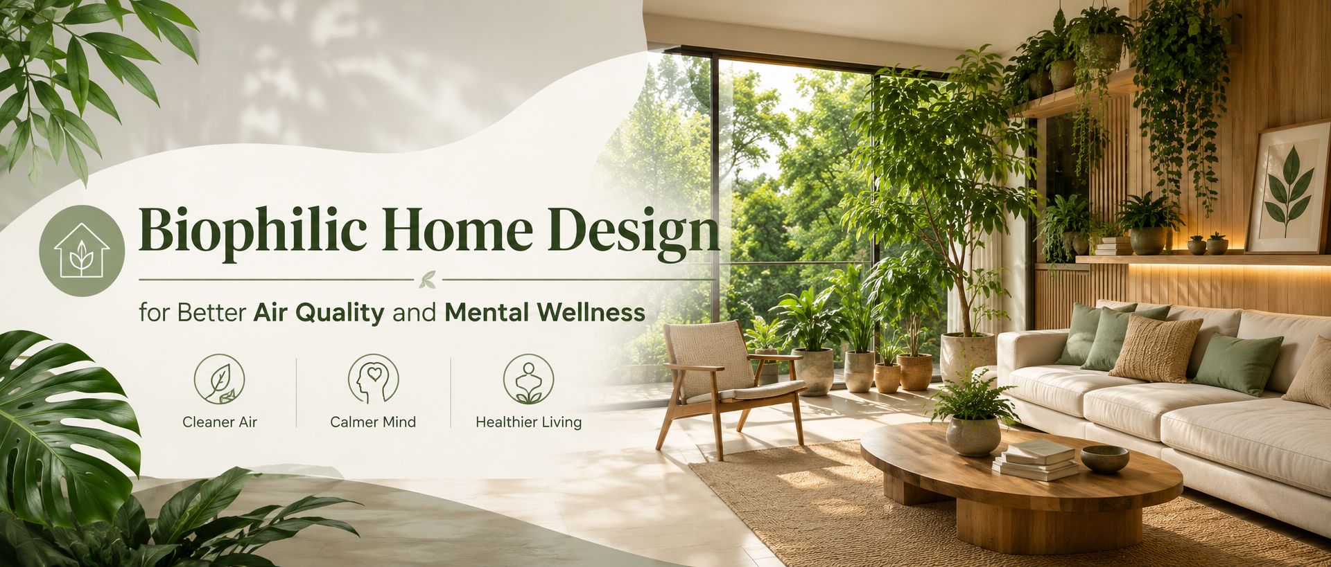 Biophilic Home Design for Better Air Quality and Mental Wellness