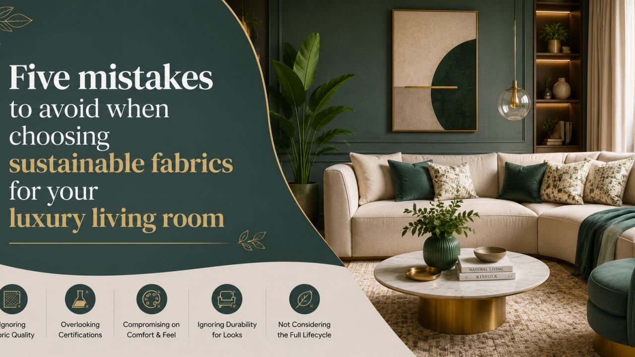 Five Sustainable Fabric Mistakes to Avoid in a Luxury Living Room