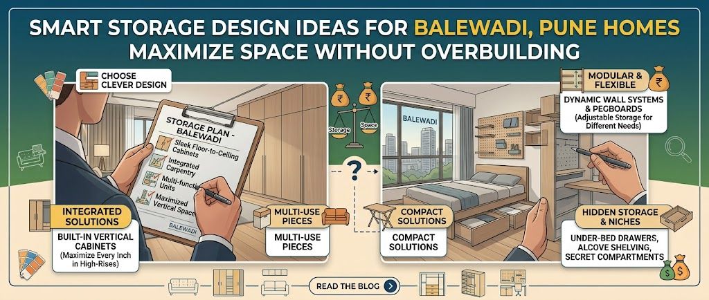 Storage Design Ideas for Balewadi Pune Homes Without Overbuilding